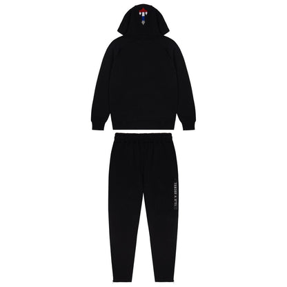 TRAPSTAR CHENILLE DECODED 2.0 HOODED TRACKSUIT - BLACK REVOLUTION - Hype Locker UK