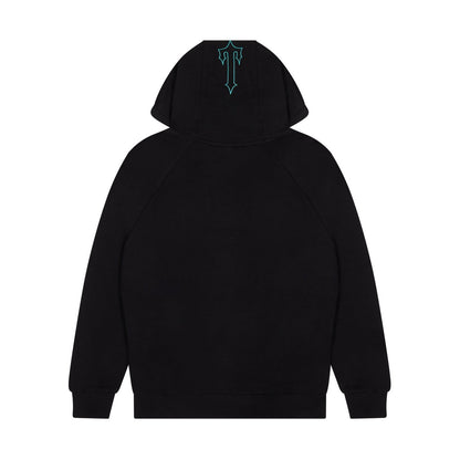 TRAPSTAR CHENILLE DECODED 2.0 HOODED TRACKSUIT - BLACK / TEAL - Hype Locker UK