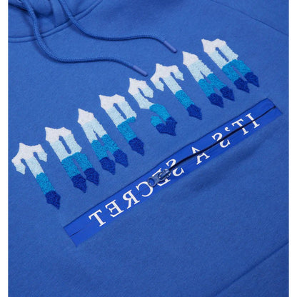 TRAPSTAR CHENILLE DECODED 2.0 HOODED TRACKSUIT - MEDIEVAL BLUE - Hype Locker UK