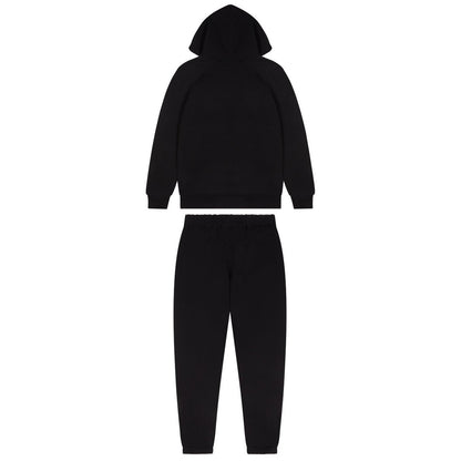 TRAPSTAR CHENILLE DECODED HOODED TRACKSUIT - BLACK / GREEN BEE - Hype Locker UK