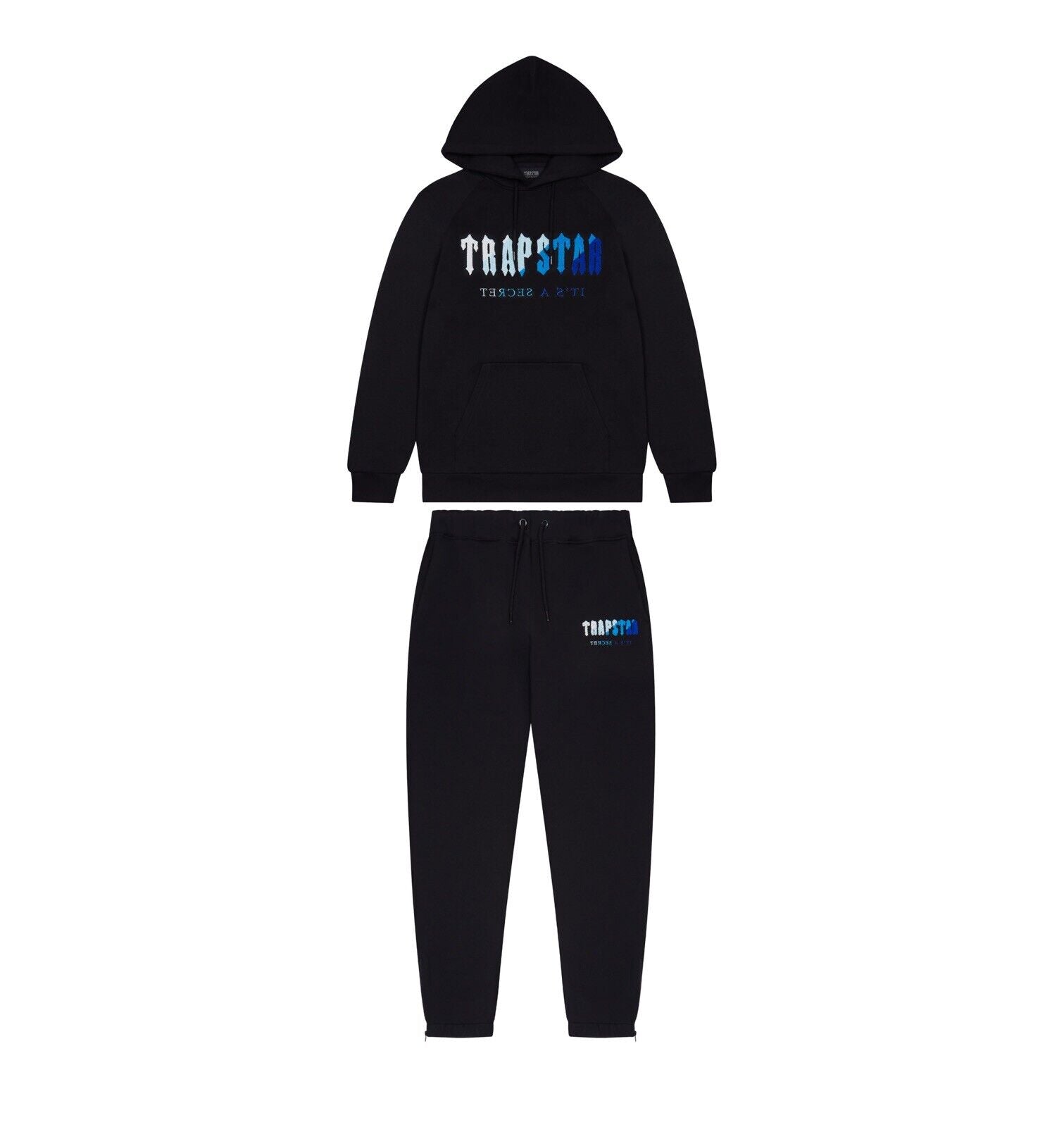 TRAPSTAR CHENILLE DECODED HOODED TRACKSUIT - BLACK ICE FLAVOURS 2.0 EDITION - Hype Locker UK