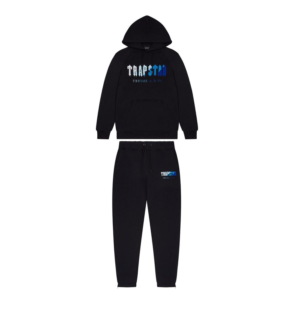 TRAPSTAR CHENILLE DECODED HOODED TRACKSUIT - BLACK ICE FLAVOURS 2.0 EDITION - Hype Locker UK