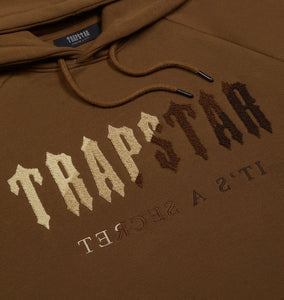 TRAPSTAR CHENILLE DECODED HOODED TRACKSUIT - EARTH BROWN - Hype Locker UK