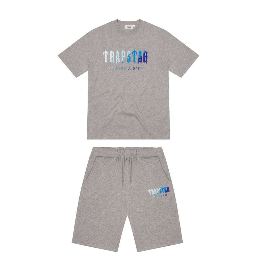 TRAPSTAR CHENILLE DECODED SHORT SET - GREY ICE FLAVOURS 2.0 EDITION - Hype Locker UK