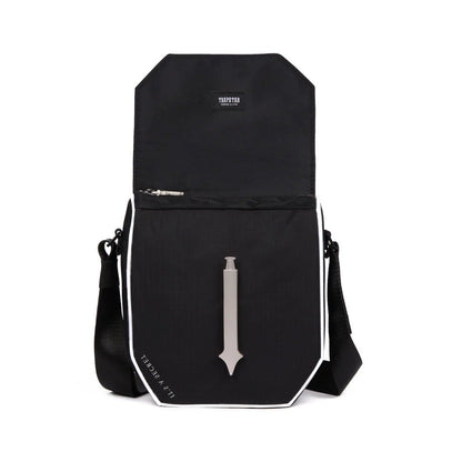 TRAPSTAR COBRA T BAG - BLACK / REFLECTIVE - Hype Locker UK