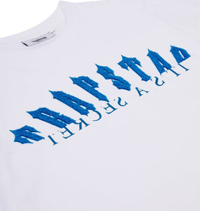 TRAPSTAR DE-CON ARCH SHORT SET - WHITE / BLUE - Hype Locker UK
