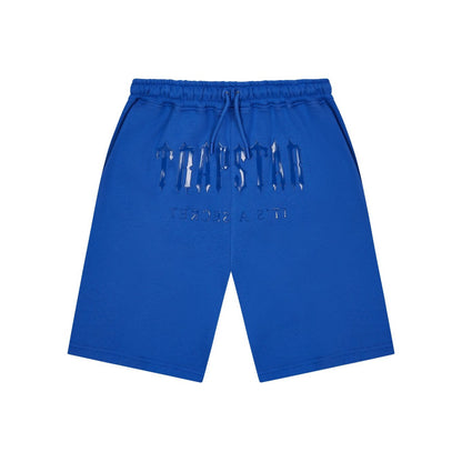 TRAPSTAR DECODED GEL SHORT SET - DAZZLING BLUE - Hype Locker UK