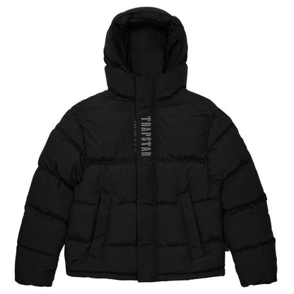 TRAPSTAR DECODED HOODED PUFFER JACKET 2.0 - BLACK - Hype Locker UK