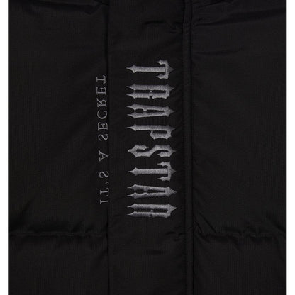 TRAPSTAR DECODED HOODED PUFFER JACKET 2.0 - BLACK - Hype Locker UK