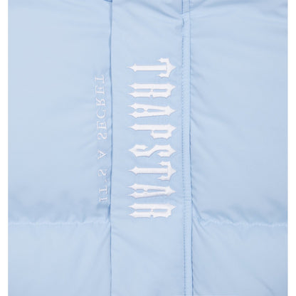 TRAPSTAR DECODED HOODED PUFFER JACKET 2.0 - ICE BLUE - Hype Locker UK