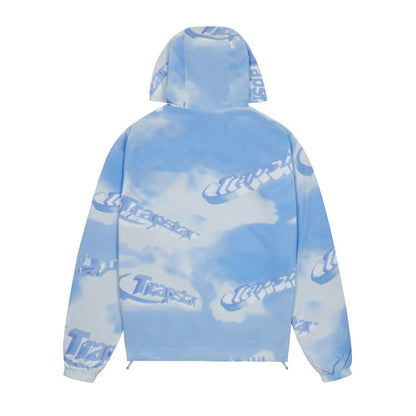 TRAPSTAR HYPERDRIVE CLOUD WINDBREAKER - BLUE / WHITE - Hype Locker UK