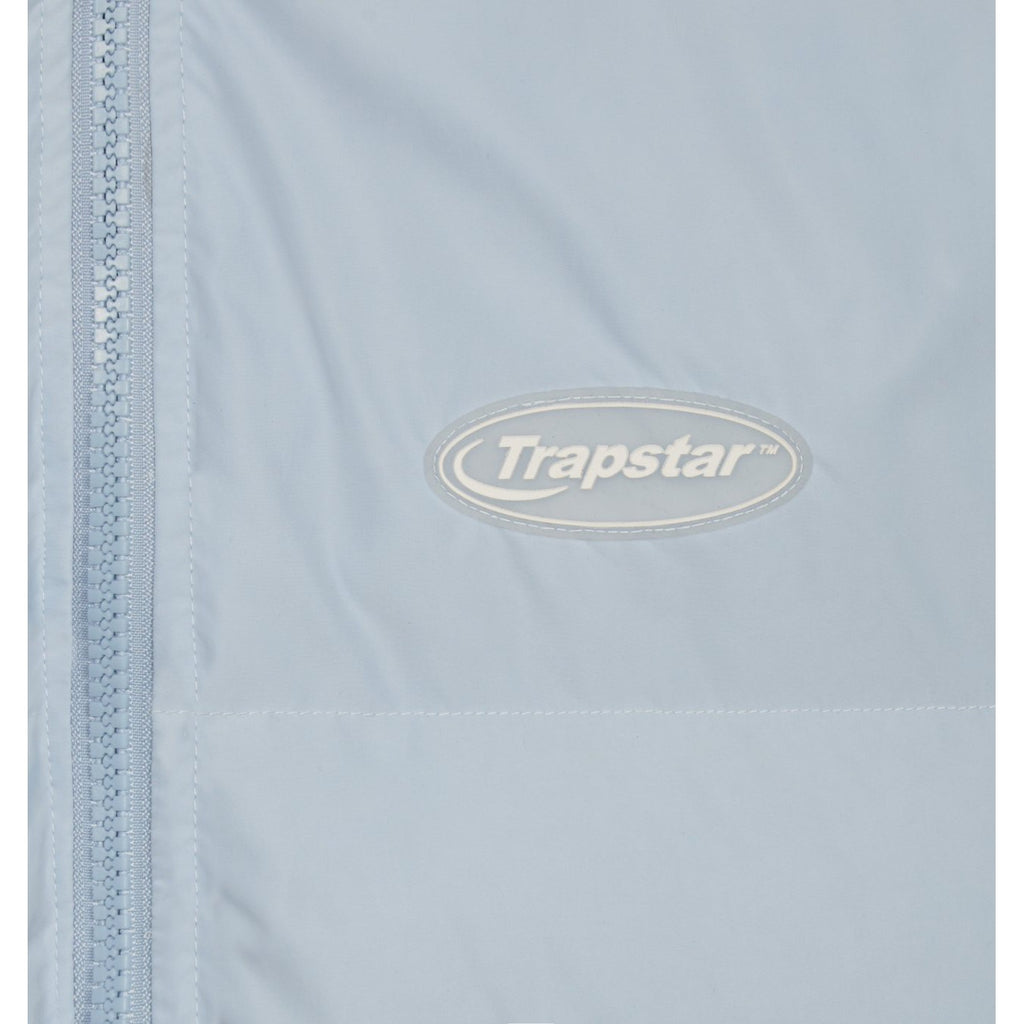 Trapstar Hyperdrive Detachable Hooded Puffer Jacket Ice Blue Hype