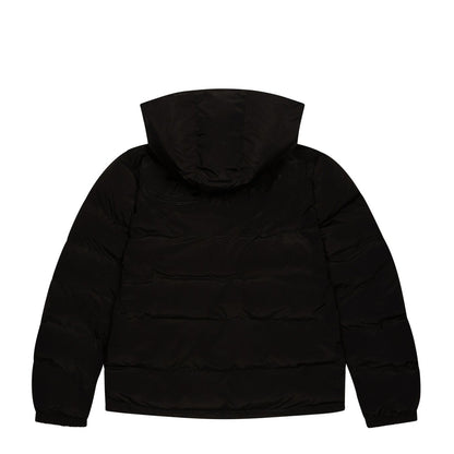 TRAPSTAR HYPERDRIVE DETACHABLE HOODED PUFFER JACKET - TRIPLE BLACK - Hype Locker UK