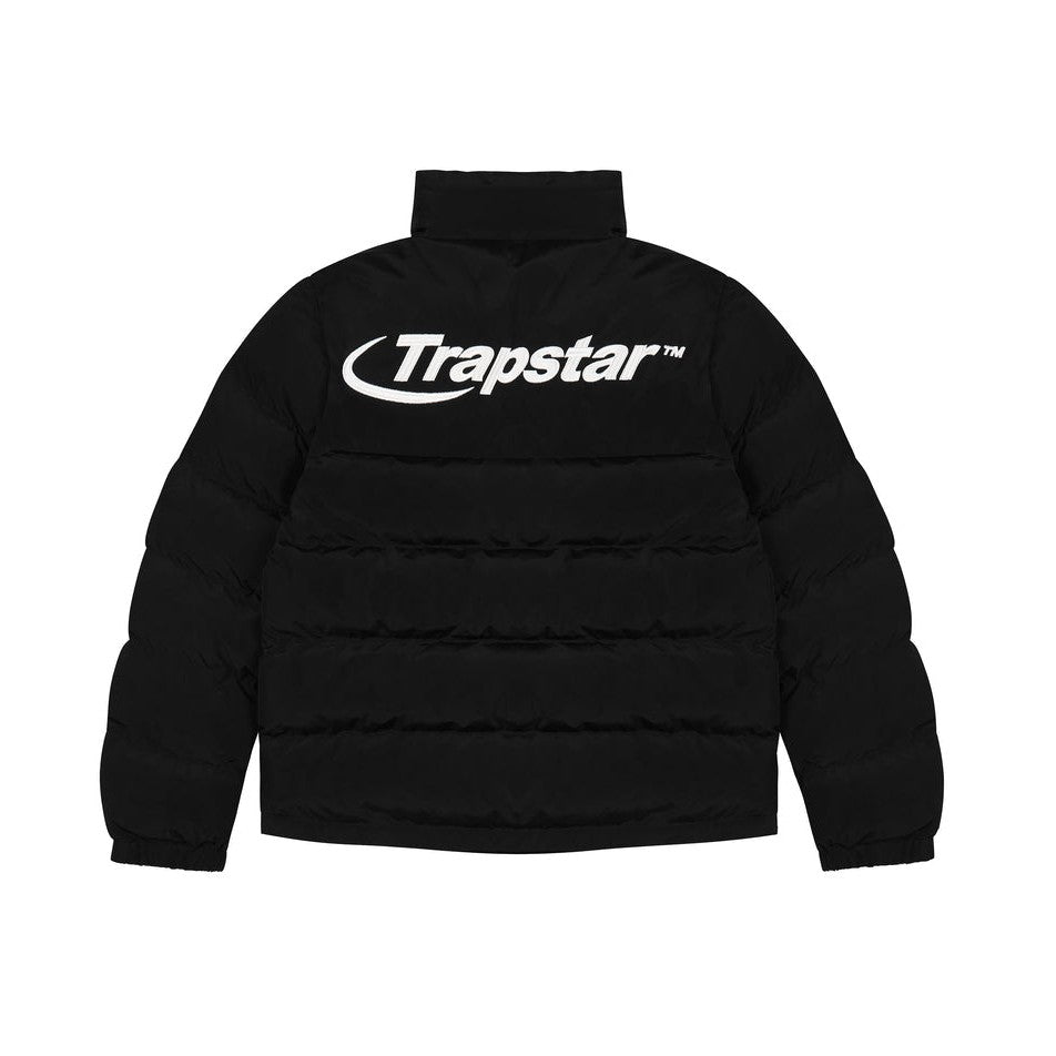 TRAPSTAR HYPERDRIVE PUFFER JACKET - BLACK / WHITE - Hype Locker UK