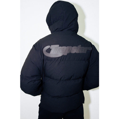 TRAPSTAR HYPERDRIVE TECHNICAL PUFFER JACKET - BLACK / WHITE - Hype Locker UK