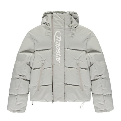 TRAPSTAR HYPERDRIVE TECHNICAL PUFFER JACKET - LIGHT GREY - Hype Locker UK