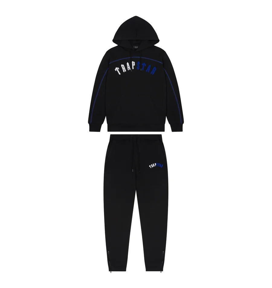 TRAPSTAR IRONGATE ARCH CHENILLE HOODED TRACKSUIT - BLACK ICE EDITION - Hype Locker UK
