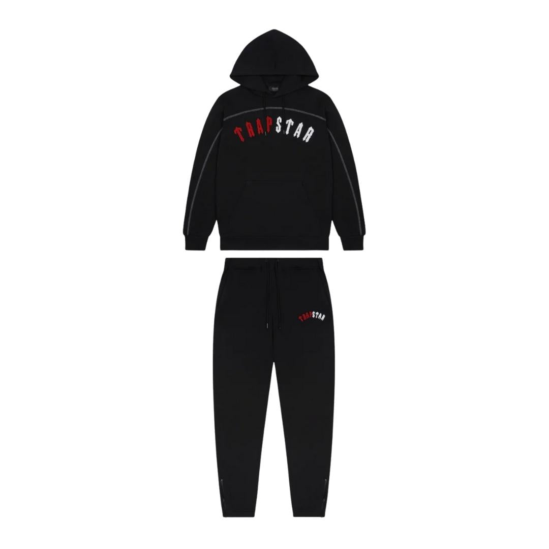 TRAPSTAR IRONGATE ARCH CHENILLE HOODED TRACKSUIT - INFRARED EDITION - Hype Locker UK