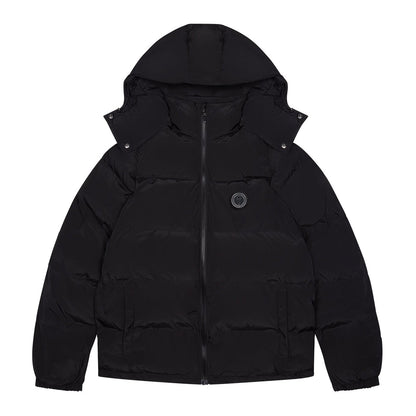 TRAPSTAR IRONGATE DETACHABLE HOODED PUFFER JACKET - BLACKOUT EDITION - Hype Locker UK