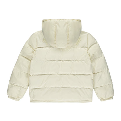 TRAPSTAR IRONGATE DETACHABLE HOODED PUFFER JACKET - CREAM - Hype Locker UK