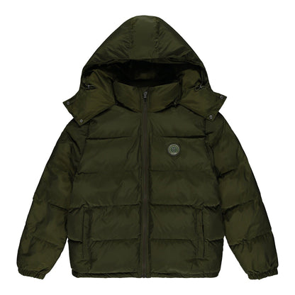 TRAPSTAR IRONGATE DETACHABLE HOODED PUFFER JACKET - OLIVE - Hype Locker UK