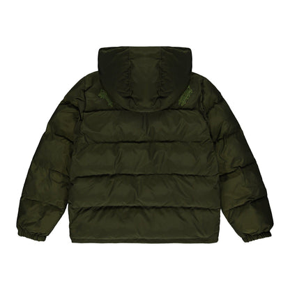 TRAPSTAR IRONGATE DETACHABLE HOODED PUFFER JACKET - OLIVE - Hype Locker UK