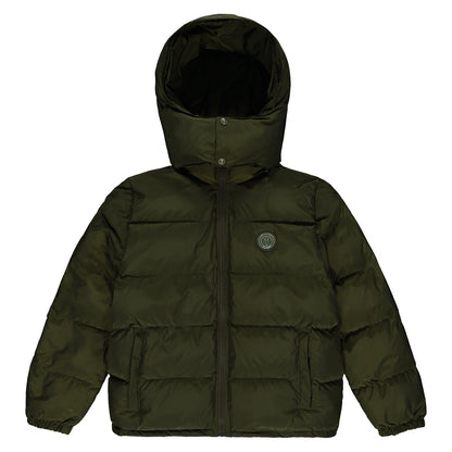 TRAPSTAR IRONGATE DETACHABLE HOODED PUFFER JACKET - OLIVE - Hype Locker UK