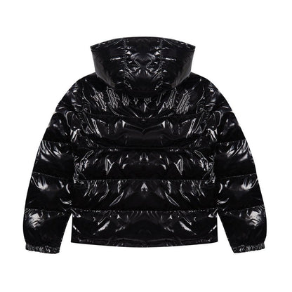TRAPSTAR IRONGATE DETACHABLE HOODED PUFFER JACKET - SHINY BLACK - Hype Locker UK