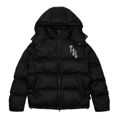 TRAPSTAR SHOOTERS HOODED PUFFER JACKET - BLACK / REFLECTIVE - Hype Locker UK