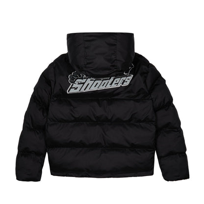 TRAPSTAR SHOOTERS HOODED PUFFER JACKET - BLACK / REFLECTIVE - Hype Locker UK