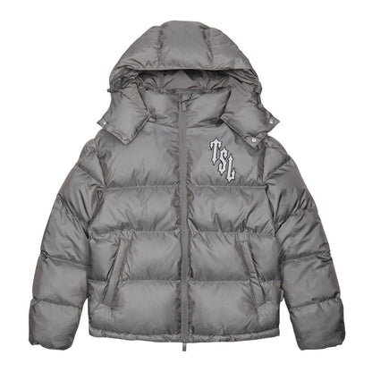 TRAPSTAR SHOOTERS HOODED PUFFER JACKET - GREY - Hype Locker UK