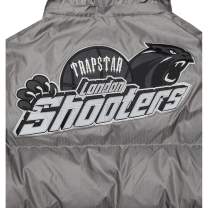 TRAPSTAR SHOOTERS HOODED PUFFER JACKET - GREY - Hype Locker UK