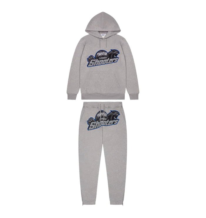 TRAPSTAR SHOOTERS HOODED TRACKSUIT - GREY ICE FLAVOURS - Hype Locker UK
