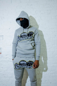 TRAPSTAR SHOOTERS HOODED TRACKSUIT - GREY / LIME - Hype Locker UK