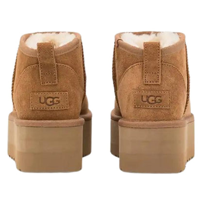 UGG CLASSIC ULTRA MINI PLATFORM BOOT CHESTNUT - Hype Locker UK